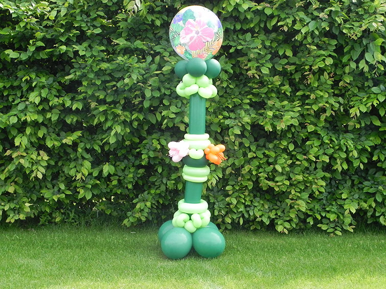 Montage de ballons bouquet hibiscus