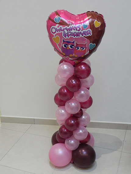 Montage ballons hiboux
